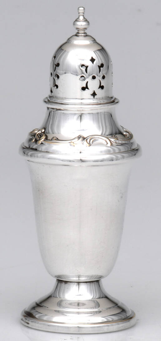 French Scroll (Silverplate, Hollowware) Salt Shaker