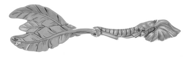 Elephants (Aluminum, Hollowware) Solid Serving Fork