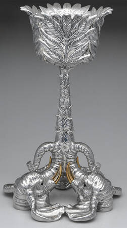 Elephants (Aluminum, Hollowware) Wine Cooler Stand