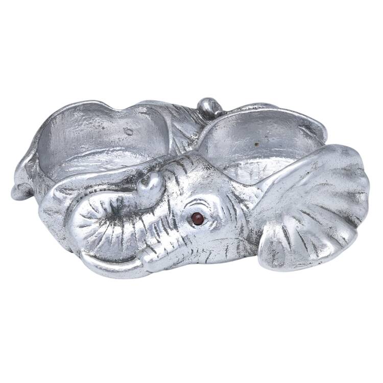 Elephants (Aluminum, Hollowware) Stand for Salt and Pepper Set