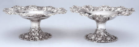 Repousse (Sterling, Hollowware) Tazza - Set of 2 by AG Schultz