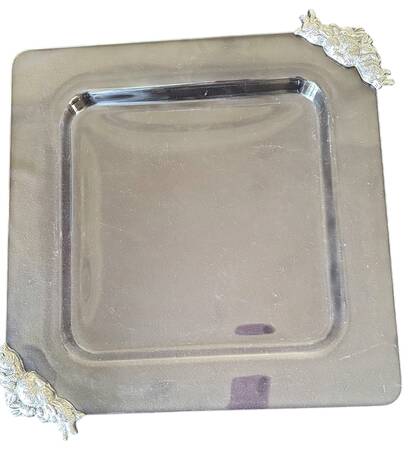 Bunnies (Aluminum, Hollowware) Acrylic Tray with Metal Handles