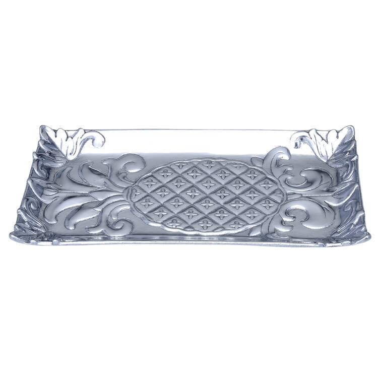 Pineapple (Aluminum, Hollowware) 12" Bread Tray