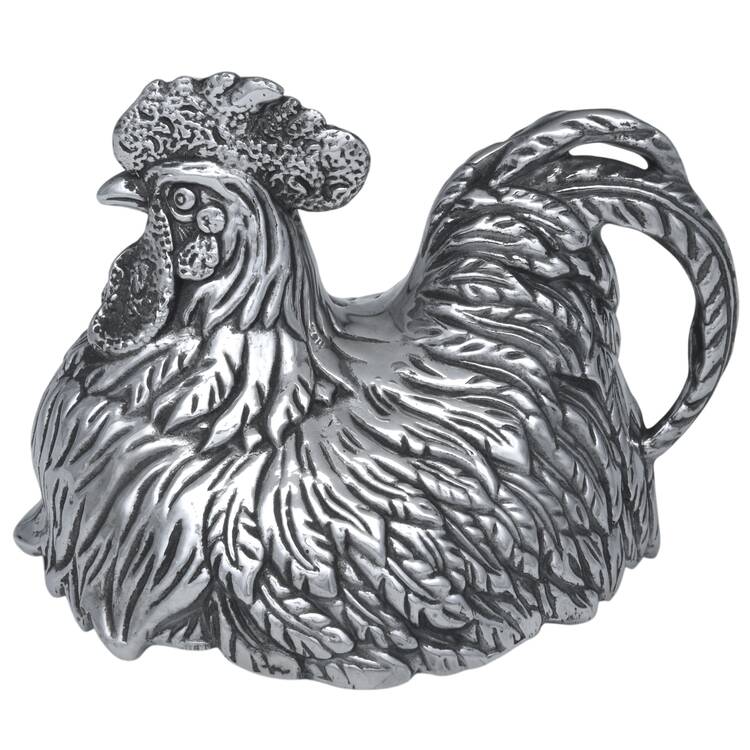 Rooster (Aluminum, Serveware) Lid for Small Ceramic Canister
