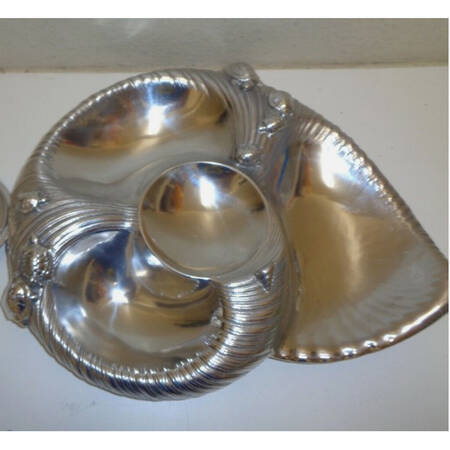 Wonders of the Water (Aluminum, Serveware) 3 Section Shell Server No Lid