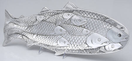 Wonders of the Water (Aluminum, Serveware) 18" Fish Shape Tray
