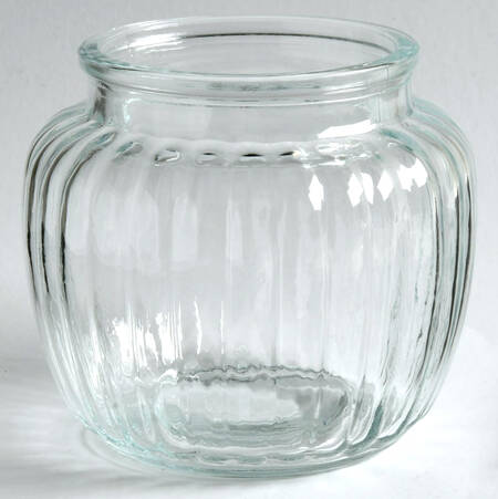 Wonders of the Water (Aluminum, Serveware) Small Glass Canister No Lid