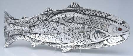Wonders of the Water (Aluminum, Serveware) 18" Fish Shape Tray