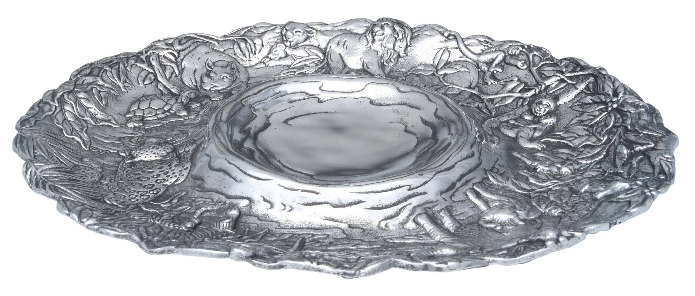 Endangered Kingdom (Aluminum, Hollowware) Tray for Chip & Dip Set