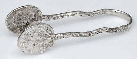 Botanical Leaf (Nickelplate, Hollowware) Sugar Tongs