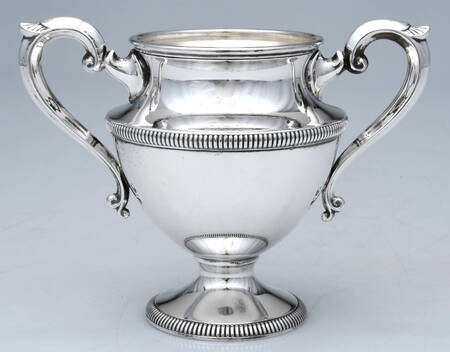X100-Plain(Sterling, Hollowware) Sugar Bowl No Lid