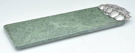 Apple (Aluminum, Hollowware) Marble Cheese Board