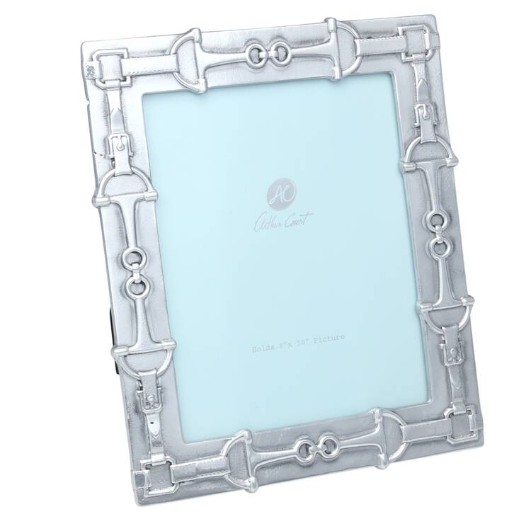 Equestrian (Aluminum, Hollowware) Picture Frame Holds 8" X 10" Picture