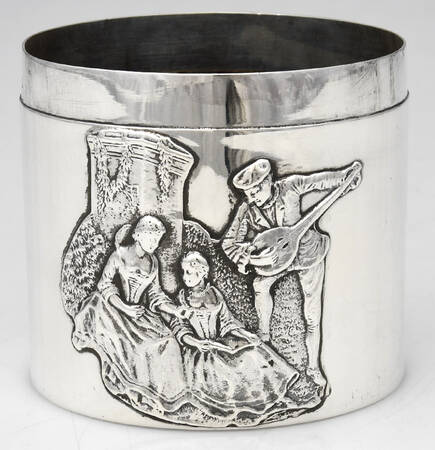 1cr1 (Sterling) Tea Caddy No Lid