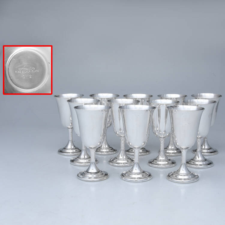 112 (Silverplate, Hollowware) Water Goblet - Set of 12