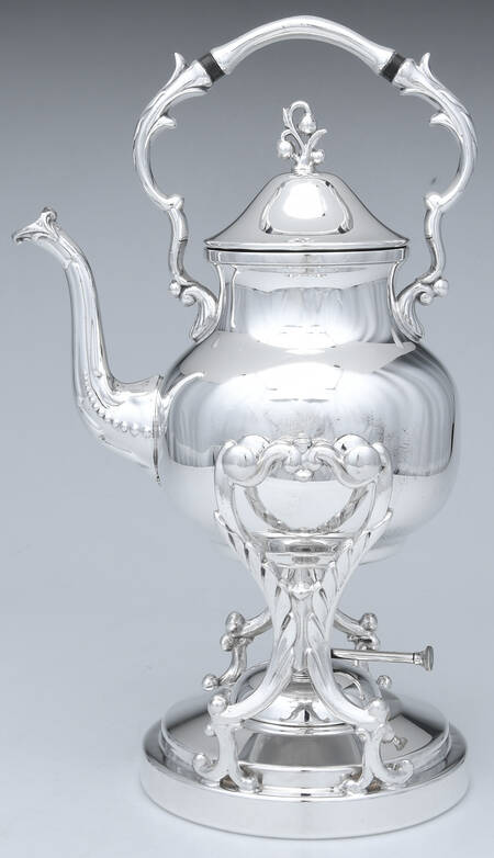 BIM10 (Silverplate, Hollowware) Kettle, Stand & Burner