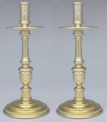 Brass Candlesticks Pair of 13" Candlesticks
