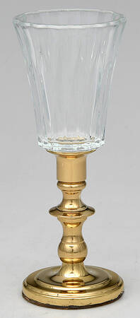 Brass Candlesticks Metal Votive with Glass Insert