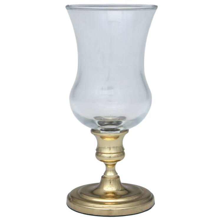 Brass Candlesticks Metal Votive with Glass Insert