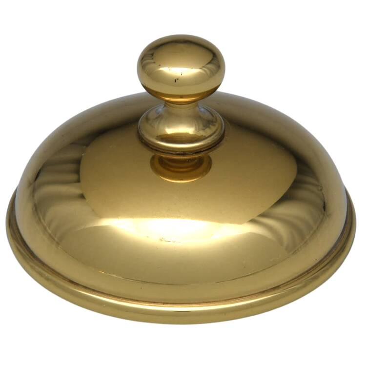 Estate Series (Brass, Hollowware) Lid for Paper Clip Holder