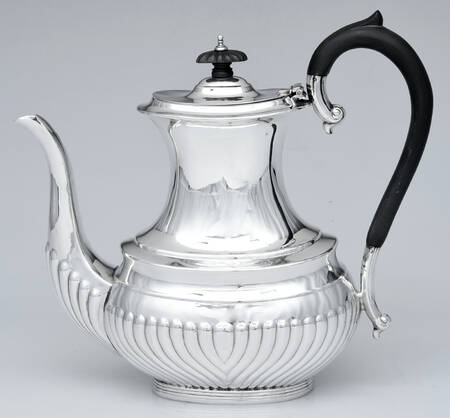62 (Sterling, Hollowware) Coffee Pot with Wood Handle