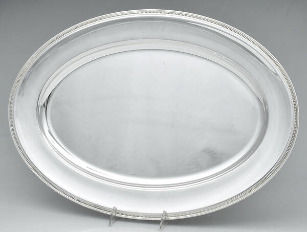 Perles (Silverplate, Hollowware) 21" Oval Serving Platter