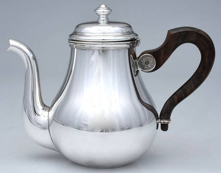 Bagatelle (Silverplate, Hollowware) Teapot with Wood Handle