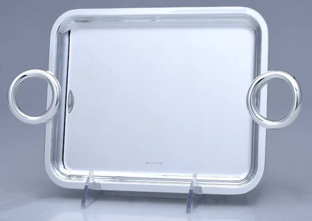 Vertigo (Silverplate, Hollowware) Handled Rectangular Tray