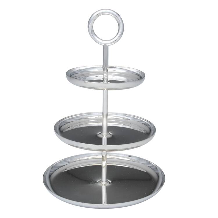 Vertigo (Silverplate, Hollowware) 3 Tier Serving Tray