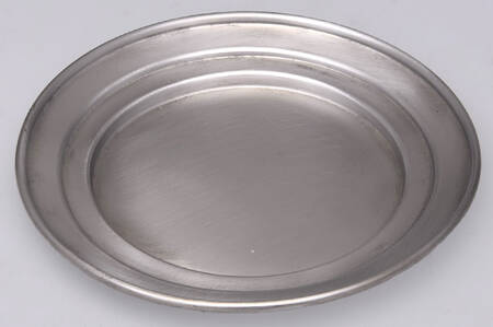 Pewter Hollowware Round Butter Dish No Lid