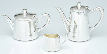 CTF118 (Silverplate, Hollowware) 3 Piece Tea Set (PCP, PTP, PCR)
