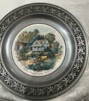 Currier & Ives (Pewter, Hollowware) Wall Plate