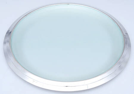 Folio (Silverplate, Hollowware) Cheese Plate with Glass Insert