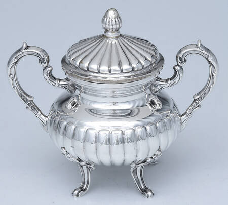 CXU9 (Sterling, Hollowware) Sugar Bowl & Lid