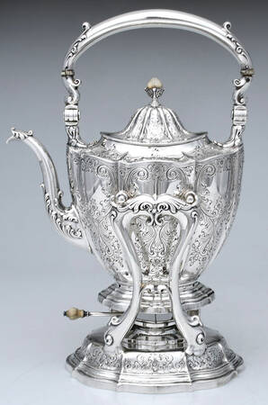 11822 (Sterling, Hollowware) Kettle, Stand & Burner