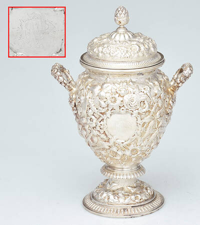 100 (Sterling, Hollowware) Sugar Bowl & Lid