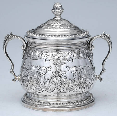 224 (Sterling, Hollowware) Sugar Bowl & Lid