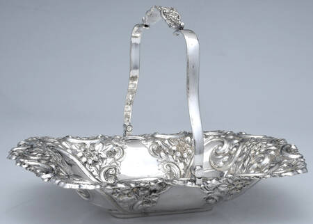 2703 (Silverplate, Hollowware) 11" Rectangular Basket