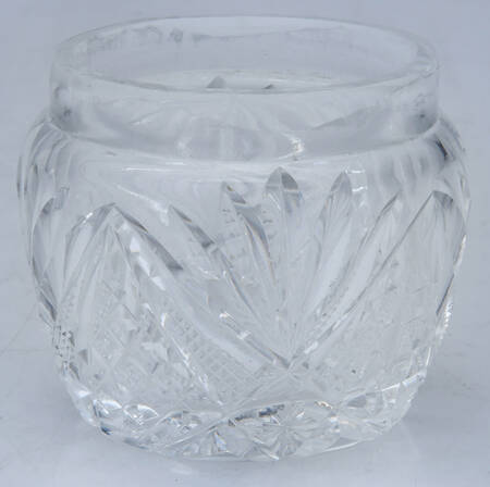 212 (Sterling, Hollowware) Crystal Cream Jar No Sterling Lid