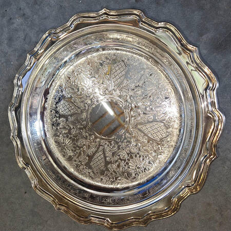 1779 (Silverplate, Hollowware) 12" Round Tray
