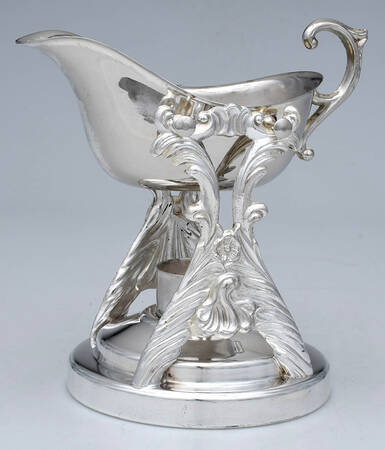 Silverplate Hollowware Swinging Gravy Boat-No Stand