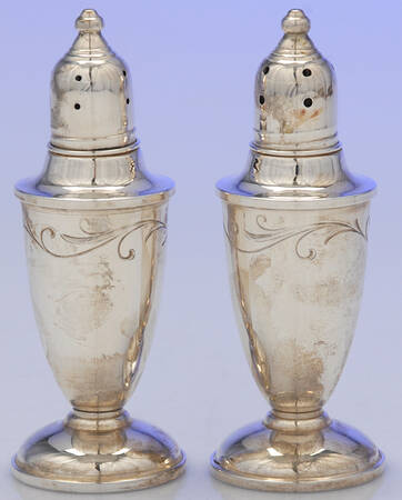 Sterling Salt & Pepper Sets Weighted Salt and Pepper Set