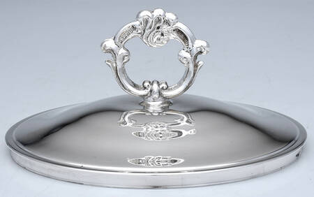 Silverplate Hollowware 1.5 Qt Round Covered Casserole Lid
