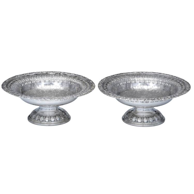 Grape Design (Silverplate Hollowware) Tazza - Set of 2