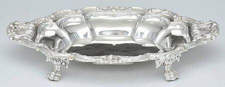 ELB23 (Silverplate, Hollowware) Footed Oval Vegetable No Lid
