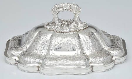 ELB23 (Silverplate, Hollowware) Lid for Footed Oval Vegetable