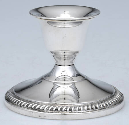 French Gadroon (Sterling, Hollowware) Weighted Candleholder