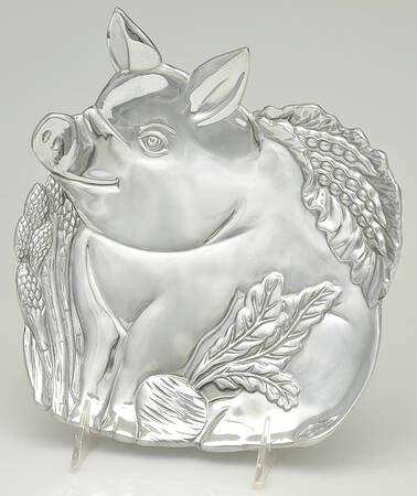 Pig Harvest (Metal, Hollowware) Cheese Plate
