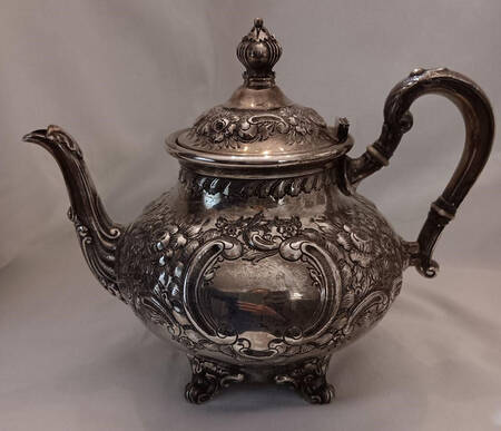 Montaigne-Chased (Sterling, Hollowware) Teapot