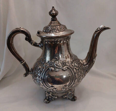 Montaigne-Chased (Sterling, Hollowware) by Fisher Silversmiths